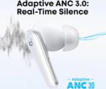 Anker Soundcore Liberty 5 Earbuds, 9.2mm Wool-Paper Diaphragm Drivers, Adaptive ANC 3.0, 6 Mics with Al, Dolby Audio, HearID 4.0, Bluetooth 5.4, IP55 Water and Dust-Resistant, White | Liberty 5 - Image 3