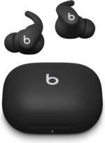 Beats Powerbeats Fit True Wireless Earbuds, Secure-Fit Wingtips, ANC & Transparency Mode, 30H Battery, Sweat Resistant, Spatial Audio, iOS & Android, On-Device Controls, Jet Black | ME2J4