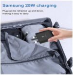 Generic 25W PD Fast Charger Adapter, USB C Plug and Cable for Samsung Galaxy S21, S21 FE, S21 Ultra, S22, S23, S23+, S20, Z Flip 4, Z Fold 4, A13, A33, A53, Black | IC-25W - Image 2