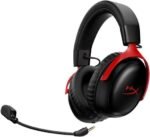 HP HyperX Cloud III S Wireless Gaming Headphones, 53mm Angled Drivers, Memory Foam Padding, Premium Leatherette Surface, Electret Condenser Microphone, Polar Pattern, Black/Red | A59Z0AA - Image 4