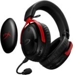 HP HyperX Cloud III S Wireless Gaming Headphones, 53mm Angled Drivers, Memory Foam Padding, Premium Leatherette Surface, Electret Condenser Microphone, Polar Pattern, Black/Red | A59Z0AA - Image 6