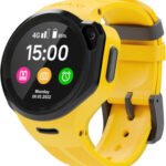 Elari KidPhone 4GR Kids Smartwatch, KidGram Safe Messenger, Call Function, GPS Tracker, Waterproof, Two-Way Audio Video Calls, SOS, Anti-Lost Alarm, 2 Built in Cameras, Yellow | KIDPHONE-4GR