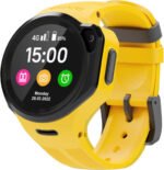 Elari KidPhone 4GR Kids Smartwatch, KidGram Safe Messenger, Call Function, GPS Tracker, Waterproof, Two-Way Audio Video Calls, SOS, Anti-Lost Alarm, 2 Built in Cameras, Yellow | KIDPHONE-4GR
