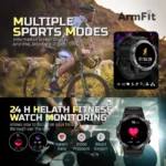 ArmFit Hulk Smartwatch Black - Image 5