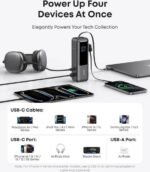 Anker Power Bank, 25,000mAh 165W Ultra-Fast Portable Charger for Dual Laptops, Fast Charging Battery Pack with Built-In & Retractable Cables, Black/Gray | A1695H11 - Image 5