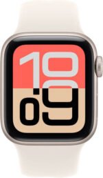 Apple Watch SE 3 Smartwatch, Always-On Retina Display, S10 Chip, watchOS, 50m Water Resistance, GPS, 40mm Starlight Aluminum Case, 150-200mm M/L Size Band, Starlight Sport Band - Image 2