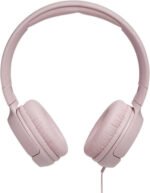 JBL Tune 500 Wired On-Ear Headphone, 32.0mm Driver Size, 20 Hz-20 kHz Frequency Range, 3.89ft Cable Length, Built-in Microphone, Hands Free Call, Flat-Fold Design, Pink | JBLT500PIK - Image 2