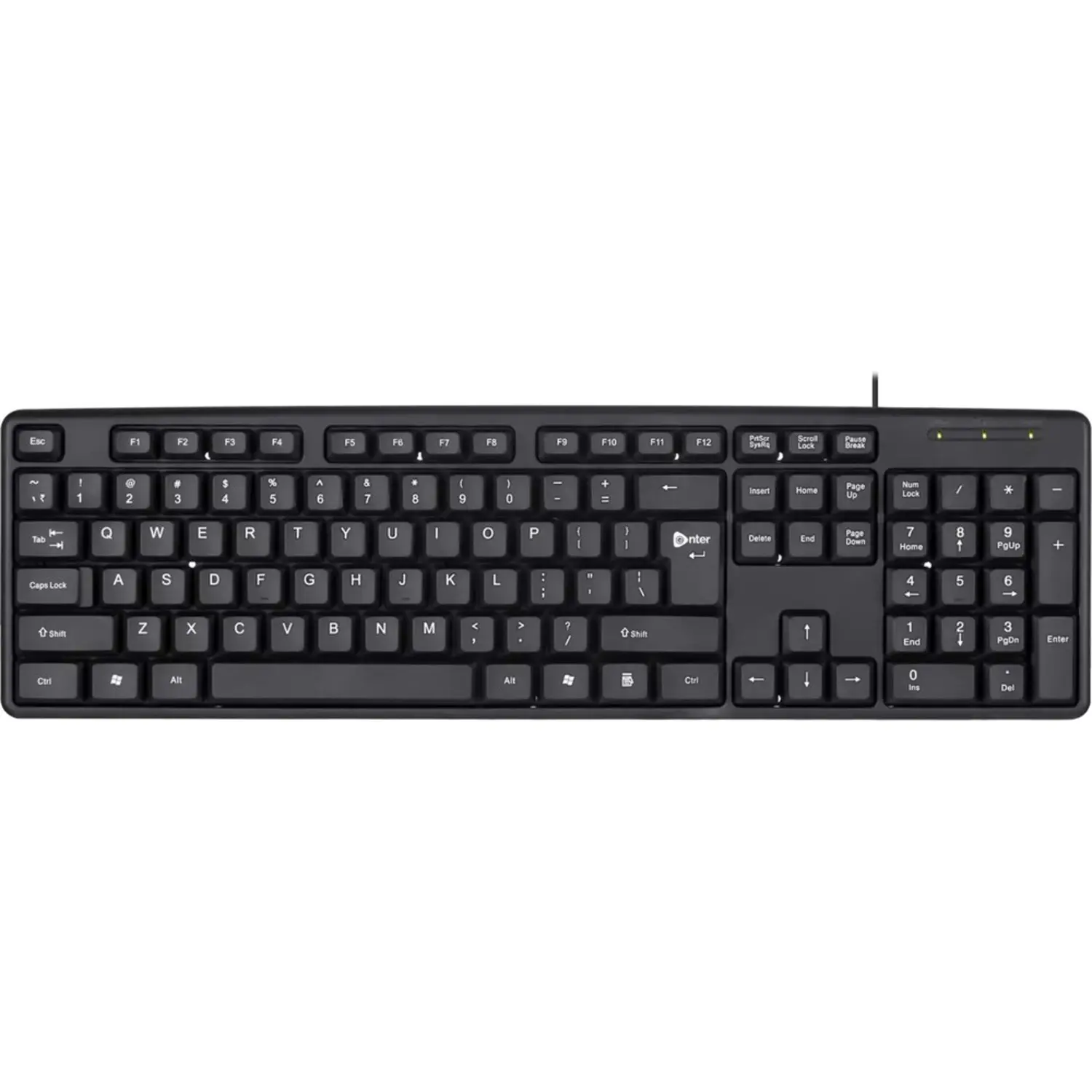 S600983739_1 VOZ USB Keyboard Black – EKW100 - Image 1