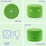 Yasmina Lite AI Smart Bluetooth Speaker Green – Y-00026 + 12 Month Subscription - Image 8