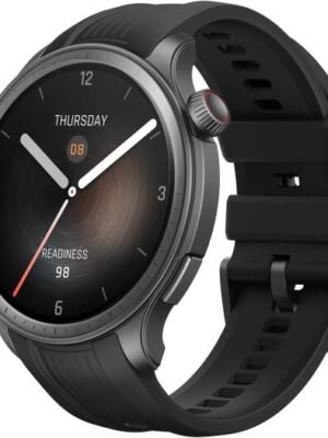 Amazfit Balance Smart Watch, AI Fitness Coach, Sleep & Health Tracker with Body Composition, GPS, Alexa Built-in, Bluetooth Calls, 14-Day Battery, 1.5" AMOLED Display, for Android/iPhone, Black