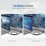 Ugreen USB-C to HDMI Male to Male Cable, Nylon Braided Cable + Aluminium Case, Supports HDCP 1.4/2.2, 4K (3840x2160)@ 60Hz, USB-C & Thunderbolt 3, 1.5 Meter, Gray Black - Image 4