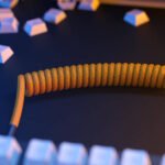Glorious Premium Coiled Keyboard Cable, USB-C to USB-A, 5-Pin Metal Aviator Connector, Double-Braided Jacket, 15cm Coil with 90° Angle, Glorious Gold | ACC-CBL-COIL-GGLD - Image 6